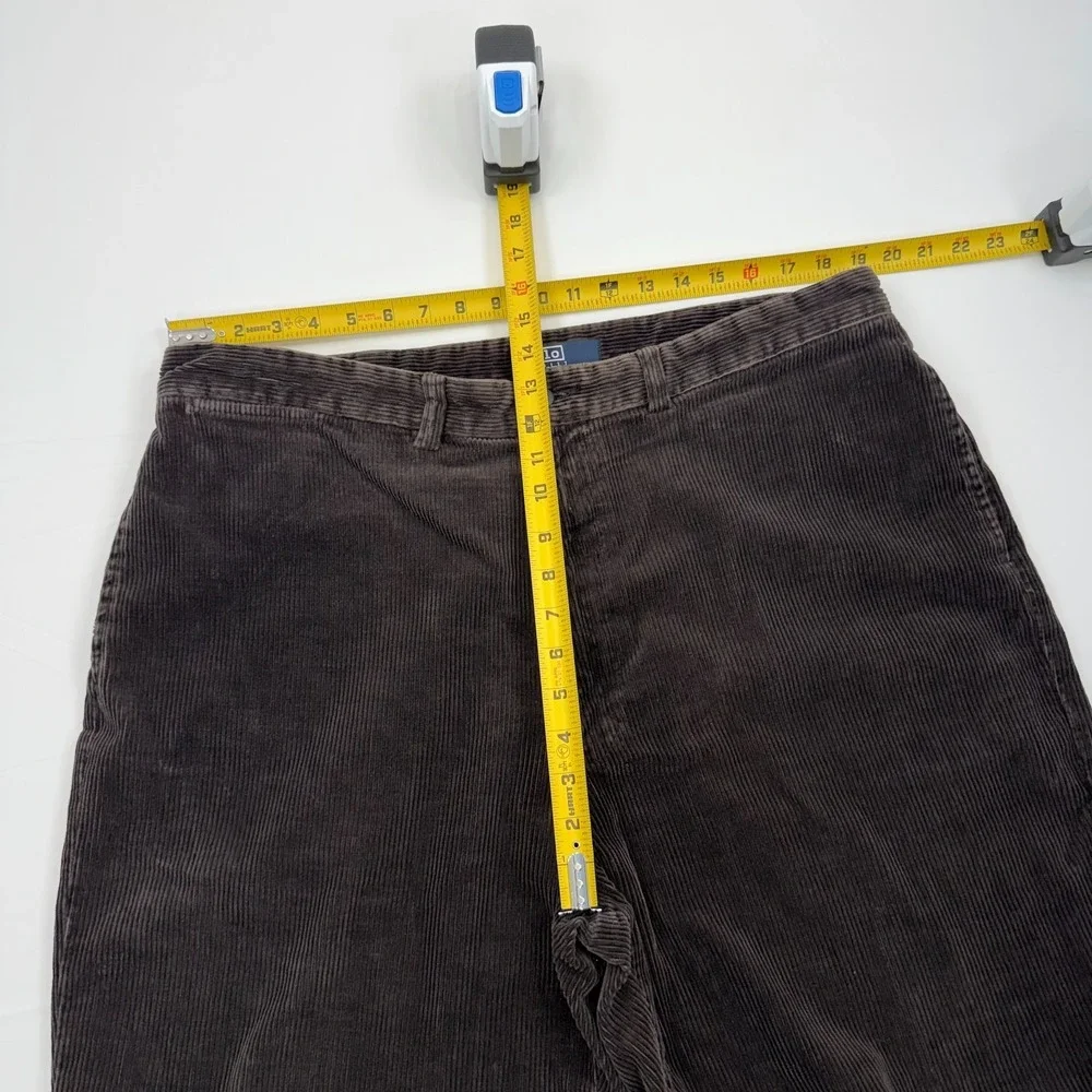Vintage Polo Ralph Lauren Corduroy Pants 38x31 Wide Wale Cords Cotton Trousers